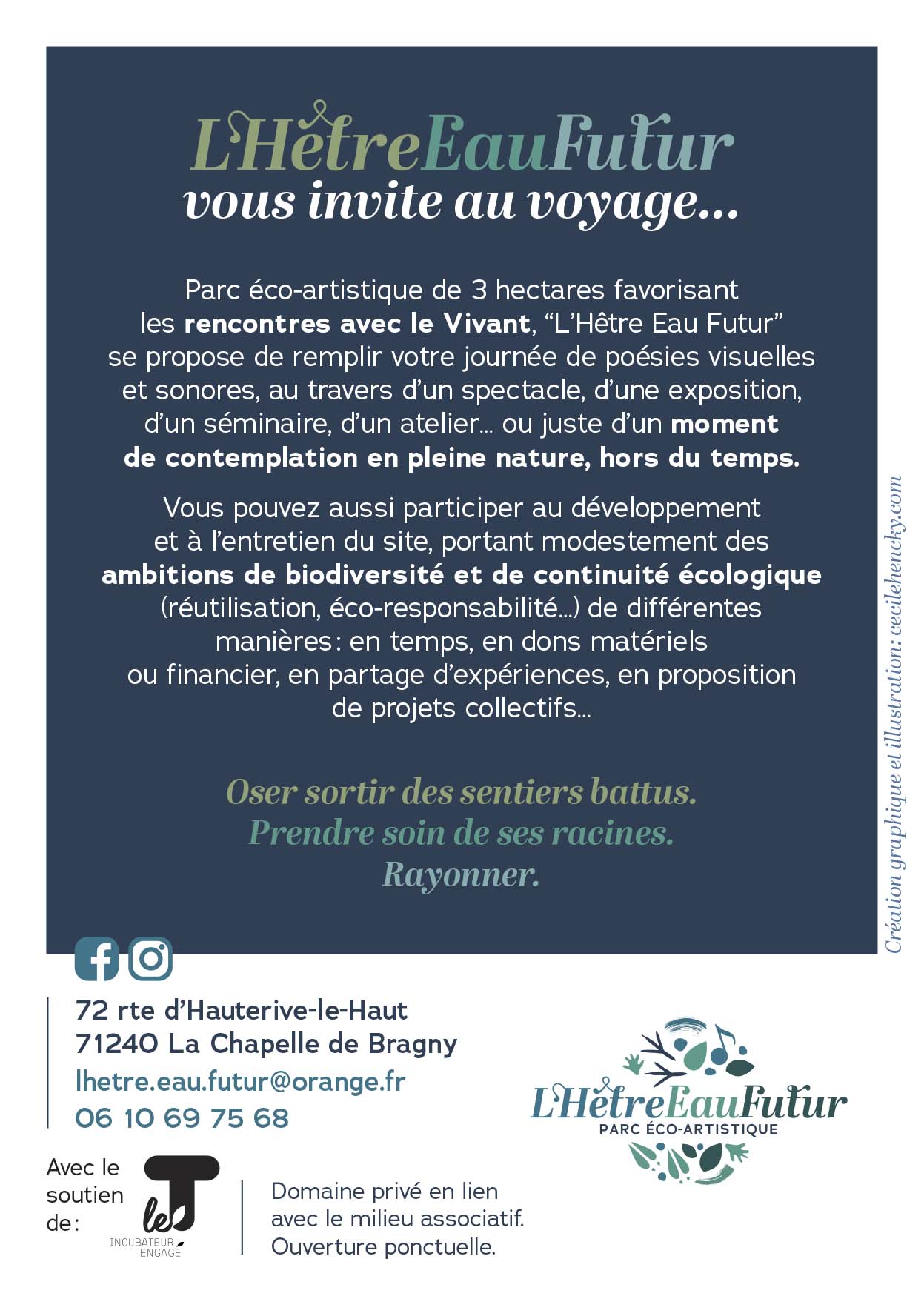 Carte Postale HEF Dos